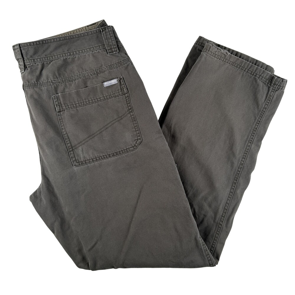 Columbia Pants Mens 38x34 Gray Omni-Shield Regular Fit Cargo Outdoor Hiking